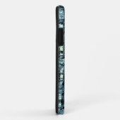 Coques Case-Mate iPhone Black Check Motif de Blue X et O (Dos/Droite)