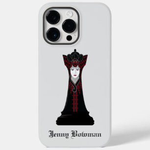Coque Pour Pour iPhone 14 Pro Max Black Chess queen / Nom personnalisé Coque-Mate iP
