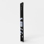 Coques Case-Mate iPhone Black Chic Blanc Pois Fun Daisy Personnalisé (Dos/Gauche)