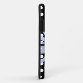 Coques Case-Mate iPhone Black Chic Blanc Pois Fun Daisy Personnalisé (Dos/Droite)