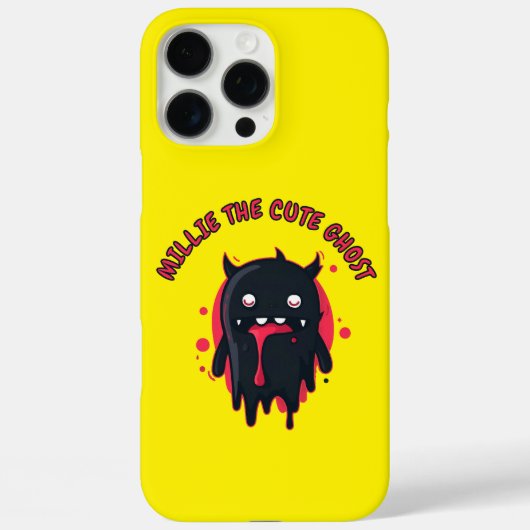 Coques Case-Mate iPhone Black Cute Kawaii Ghost (Verso)