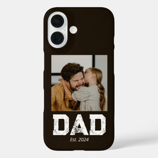 Coques Case-Mate iPhone Black Dad Established Bold 3 Photo (Verso)