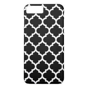 Case-Mate iPhone Case Black do-it-yourself BG White Marocain Quatrefoil