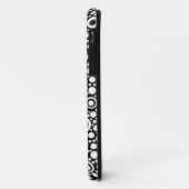 Coques Case-Mate iPhone Black Dots & Circles Grid + your backgr. & (Dos/Gauche)