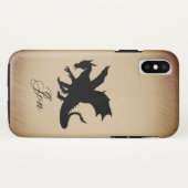 Coques Case-Mate iPhone Black Dragon Rustic Arrière - plan Personnel (Dos (Horizontal))