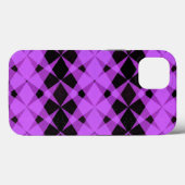 Coques Case-Mate iPhone Black et violet étoiles motif Coque-Mate iPhone ca (Verso (horizontal))