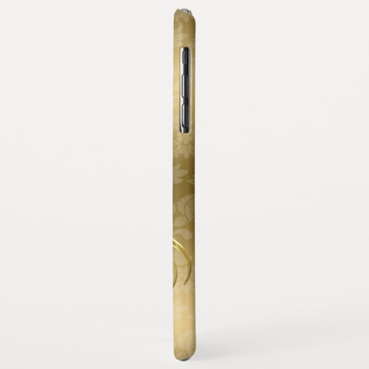 Coques Case-Mate iPhone Black Gold Damask Gold (Dos/Gauche)