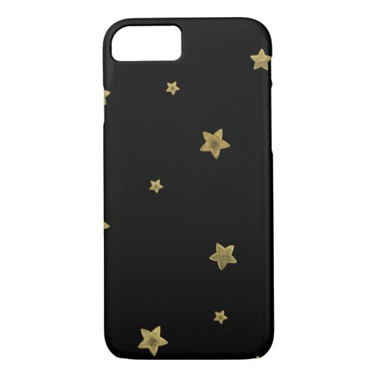 Coques Case-Mate iPhone Black Gold Stars (Dos)