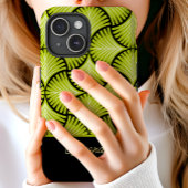 Coques Case-Mate iPhone Black Green Retro 1920s Gatsby Palms Nom du script