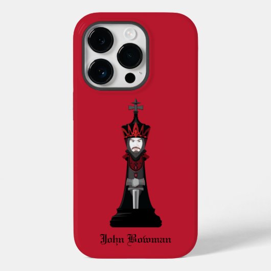 Coques Case-Mate iPhone Black King / Nom personnalisé Coque-Mate iPhone Ca (Verso)