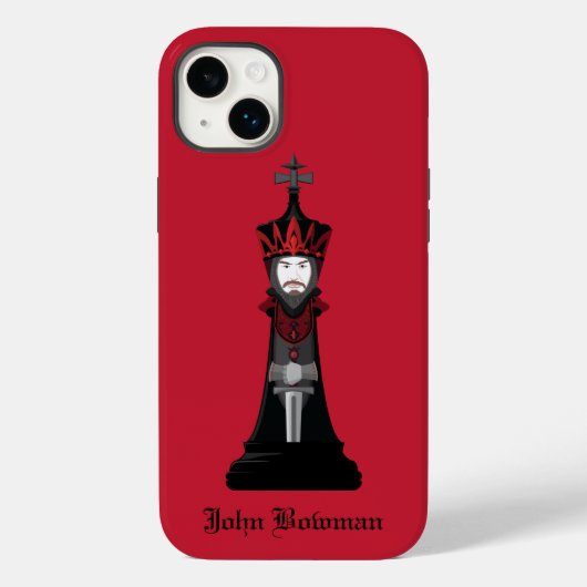 Coques Case-Mate iPhone Black King / Nom personnalisé Coque-Mate iPhone Ca (Verso)