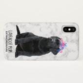 Coques Case-Mate iPhone Black Lab Maman Puppy Labrador (Dos (Horizontal))