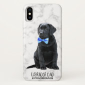 Coques Case-Mate iPhone Black Lab Papa Puppy Labrador (Dos)