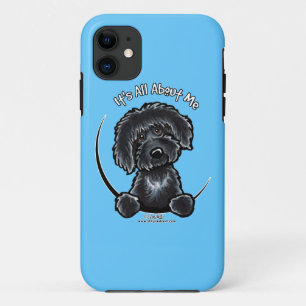 Coques Pour iPhone Black Labradoodle Tout sur moi Off-Leash Art™