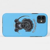 Coques Case-Mate iPhone Black Labradoodle Tout sur moi Off-Leash Art™ (Dos (Horizontal))