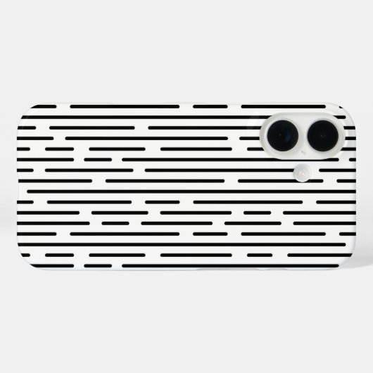 Coques Case-Mate iPhone Black Line Geometric Pattern (Verso (horizontal))