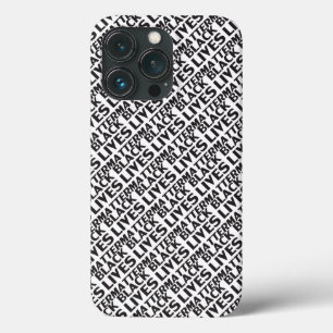 Case-Mate iPhone Case Black Lives Matt blanc noir typographie motif