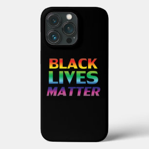 Case-Mate iPhone Case Black Lives Matt Rainbow typographie lgbt noir