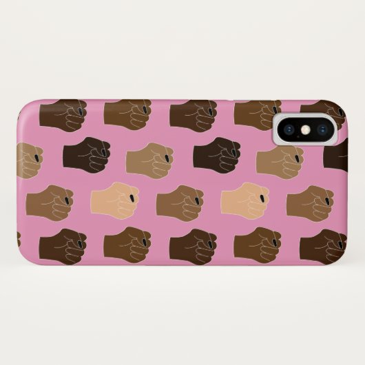 Coques Case-Mate iPhone Black Lives Matt - Résiste Poing (Dos (Horizontal))