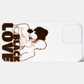 Coques Case-Mate iPhone Black Love Brown Love (Verso (horizontal))