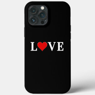 Case-Mate iPhone Case Black LOVE moderne noir et blanc