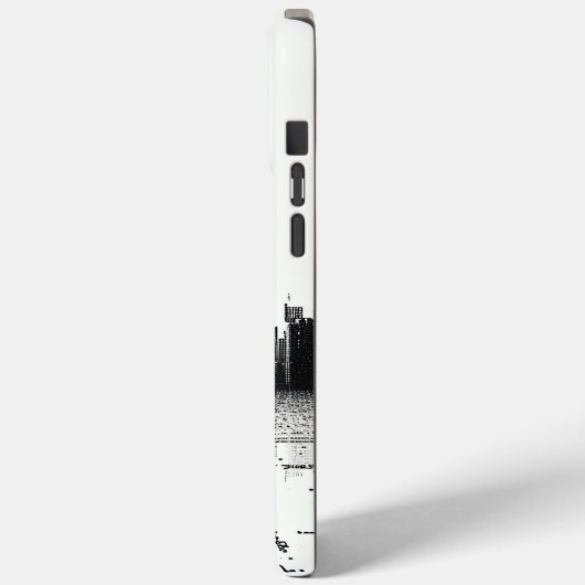 Coques Case-Mate iPhone Black Modern Cityscape Architecture urbaine (Verso / Gauche)