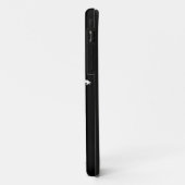 Coques Case-Mate iPhone Black Modern Stripes avec Silhouette de mode (Dos/Gauche)