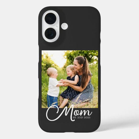 Coques Case-Mate iPhone Black Mom Established Script Case-Mate iPhone Case (Verso)