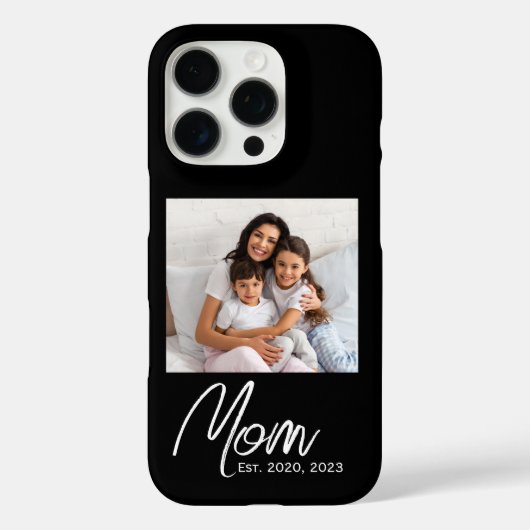 Coques Case-Mate iPhone Black Mom Established Script Photo Case-Mate  (Verso)