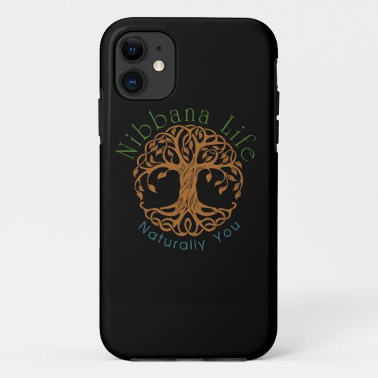 Coques Case-Mate iPhone Black Nibbana Life (Dos)