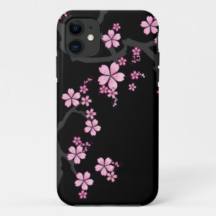 Etui iPhone Case-Mate Black Pink Sakura design japonais ::