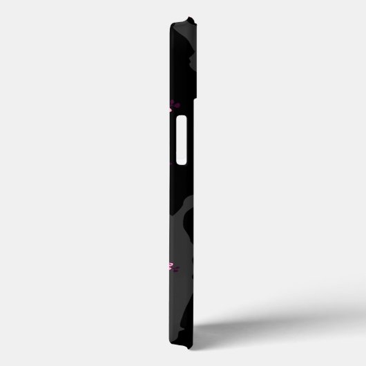 Coques Case-Mate iPhone Black Pink Sakura design japonais :: (Verso / Droite)