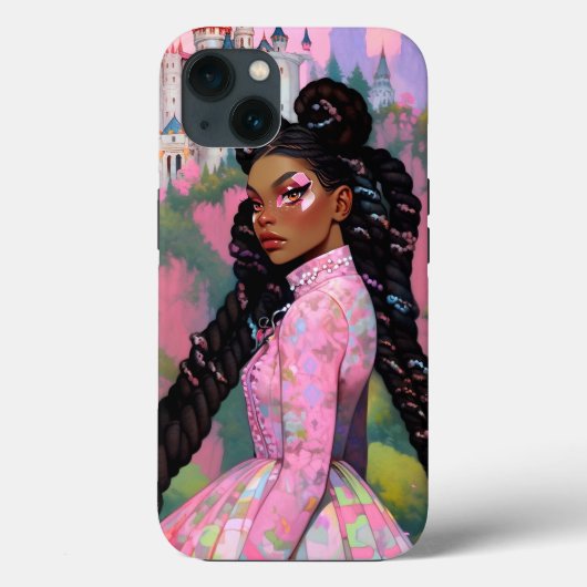 Coques Case-Mate iPhone Black Princess Imaginaire Art (Verso)
