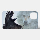 Coques Case-Mate iPhone Black Raven & White Wolf Imaginaire sauvage (Verso (horizontal))