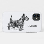 Coques Case-Mate iPhone Black Scottie Scottish Terrier Chien race Custom (Dos (Horizontal))