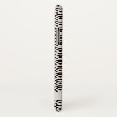 Coques Case-Mate iPhone Black Seigaiha Motif japonais Nom personnalisé (Dos/Droite)