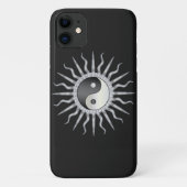 Coques Case-Mate iPhone Black Starburst Yin Yang (Dos)