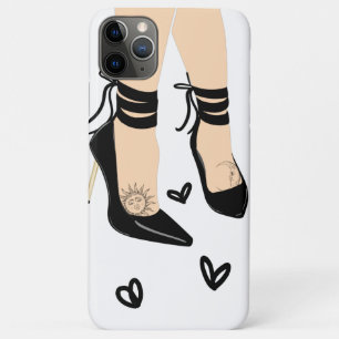 Case-Mate iPhone Case Black Strappy High Heels Sun Moon Girly Chic
