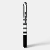 Coques Case-Mate iPhone Black Stripes with Name  (Verso / Gauche)