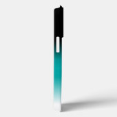 Coques Case-Mate iPhone Black Teal White ombre (Verso / Droite)