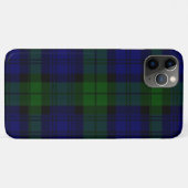 Coques Case-Mate iPhone Black Watch Tartan bleu vert Plaid (Dos (Horizontal))