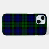 Coques Case-Mate iPhone Black Watch Tartan bleu vert Plaid (Verso (horizontal))