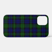 Coques Case-Mate iPhone Black Watch Tartan bleu vert Plaid (Verso (horizontal))
