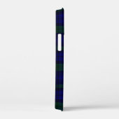 Coques Case-Mate iPhone Black Watch Tartan bleu vert Plaid (Verso / Droite)