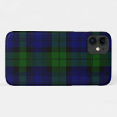 Coques Case-Mate iPhone Black Watch Tartan bleu vert Plaid (Dos (Horizontal))
