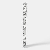 Coques Case-Mate iPhone Black & White Custom Cat Photo and Name  (Verso / Droite)