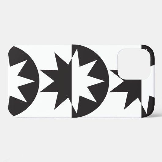 Coques Case-Mate iPhone Black White Deco (Verso (horizontal))