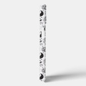 Coques Case-Mate iPhone Black & White Paisley Pattern –Elegant Textile Art (Verso / Droite)