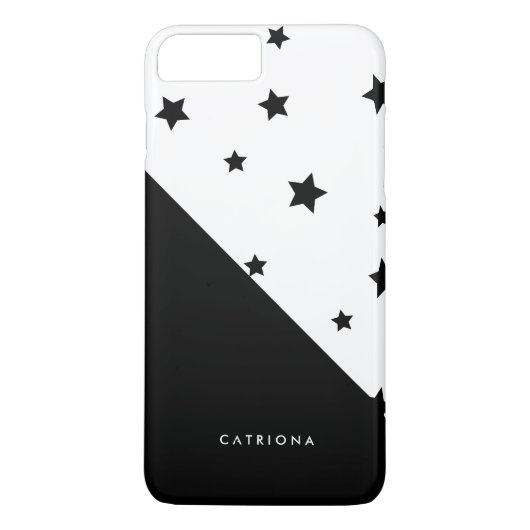 Coques Case-Mate iPhone Black & White Stars Patten Abtract Personnalisé (Dos)