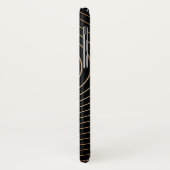 Coques Case-Mate iPhone Black & White Swirl avec Gradation Tan (Dos/Gauche)